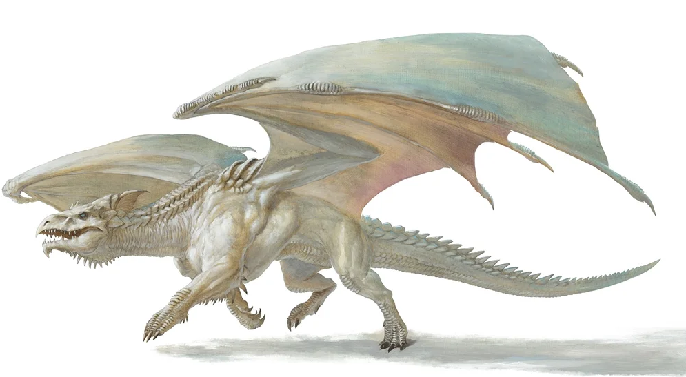 Picture of a White Dragon